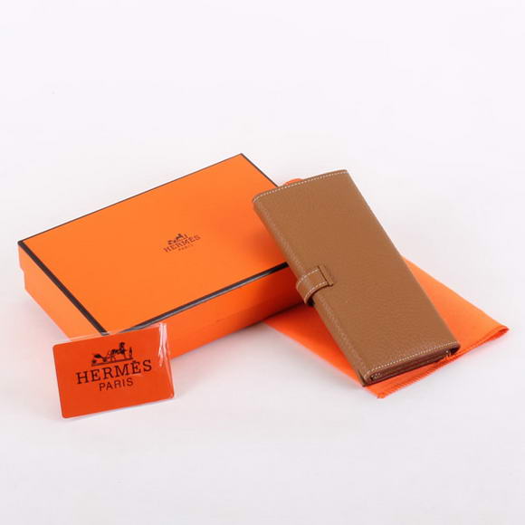 Cheap Fake Hermes Bearn Japonaise Tri-Fold Wallet A308 Coffee - Click Image to Close